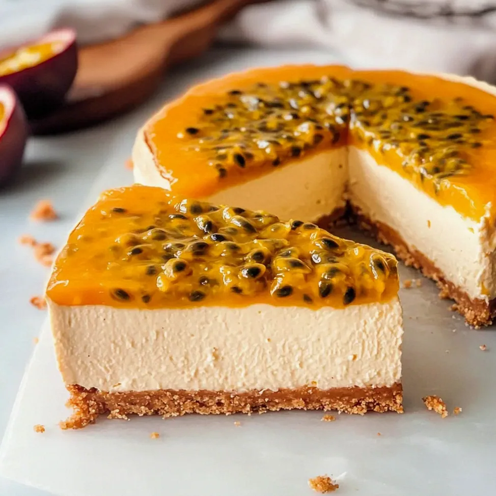 Passionsfrucht Käsekuchen - Vegan und No-Bake Genuss – Schritt 2