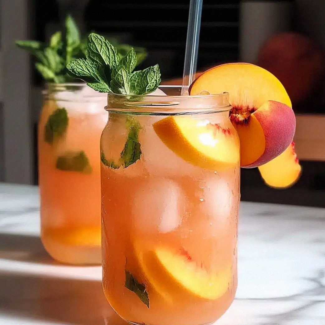 Pfirsich-Limonade für heiße Sommertage genießen – Schritt 1