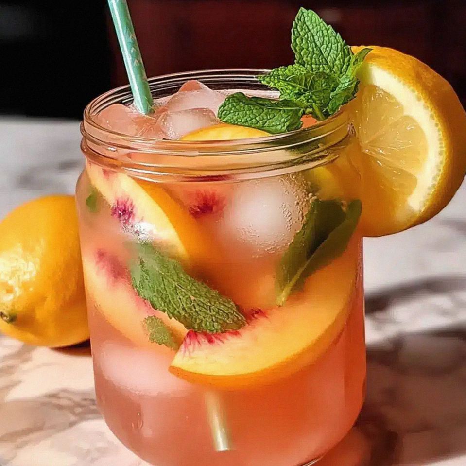 Pfirsich-Limonade für heiße Sommertage genießen – Schritt 2