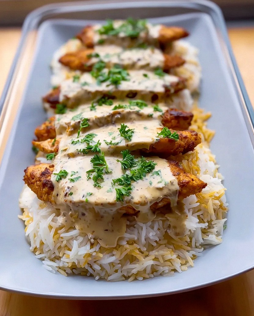 Proteinreicher Cajun Hähnchen Reis: Cremig-würzig!