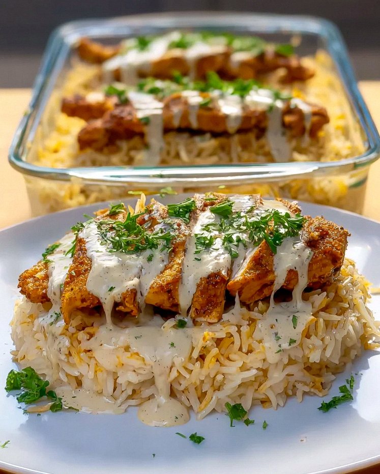 Proteinreicher Cajun Hähnchen Reis: Cremig-würzig! – Schritt 2