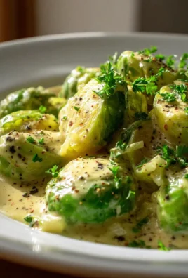 Rosenkohl in Frischkäse-Senfsauce: Unwiderstehlich lecker!