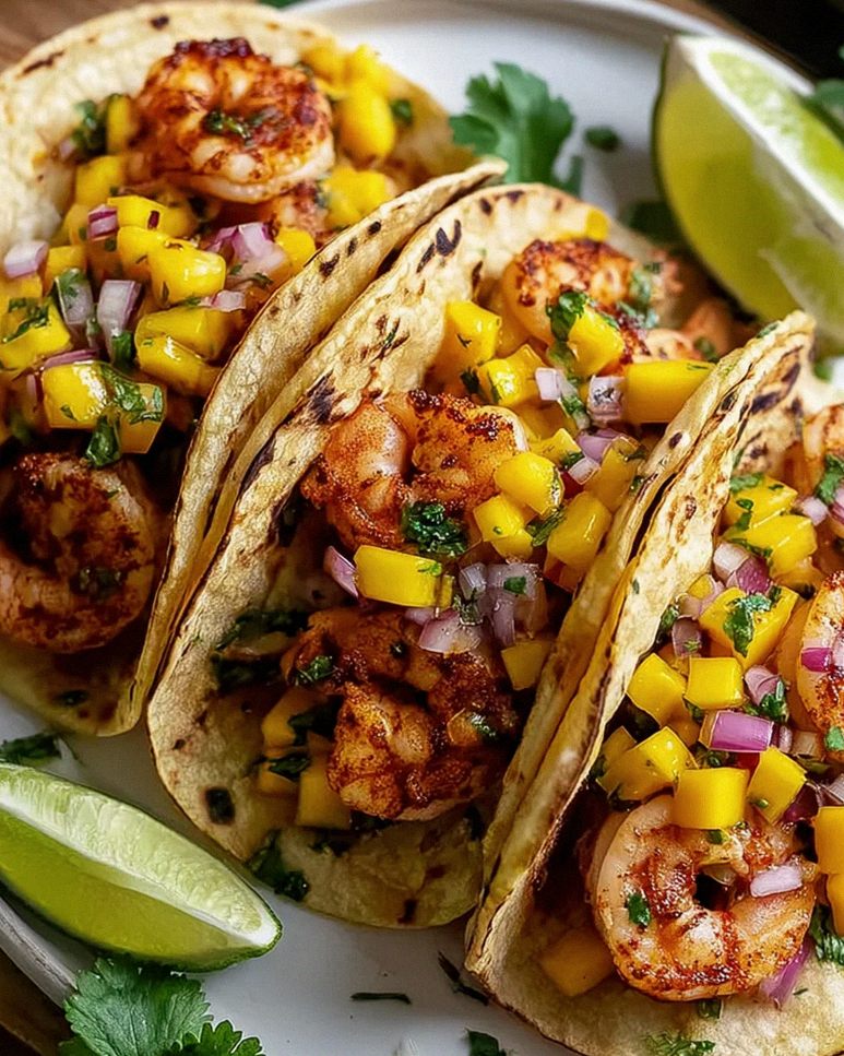 Spicy Shrimp Tacos with Mango Salsa - A Flavorful Delight!