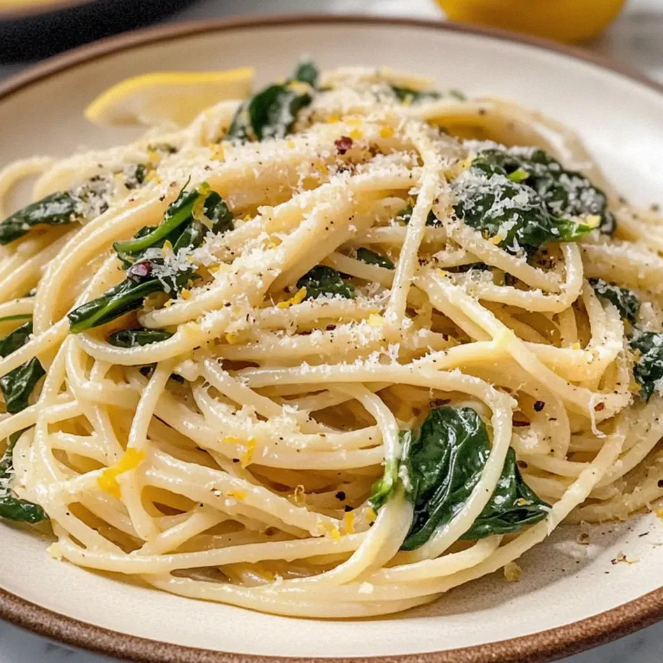 Spinat Zitrone Pasta in 20 Minuten zubereiten – Schritt 1