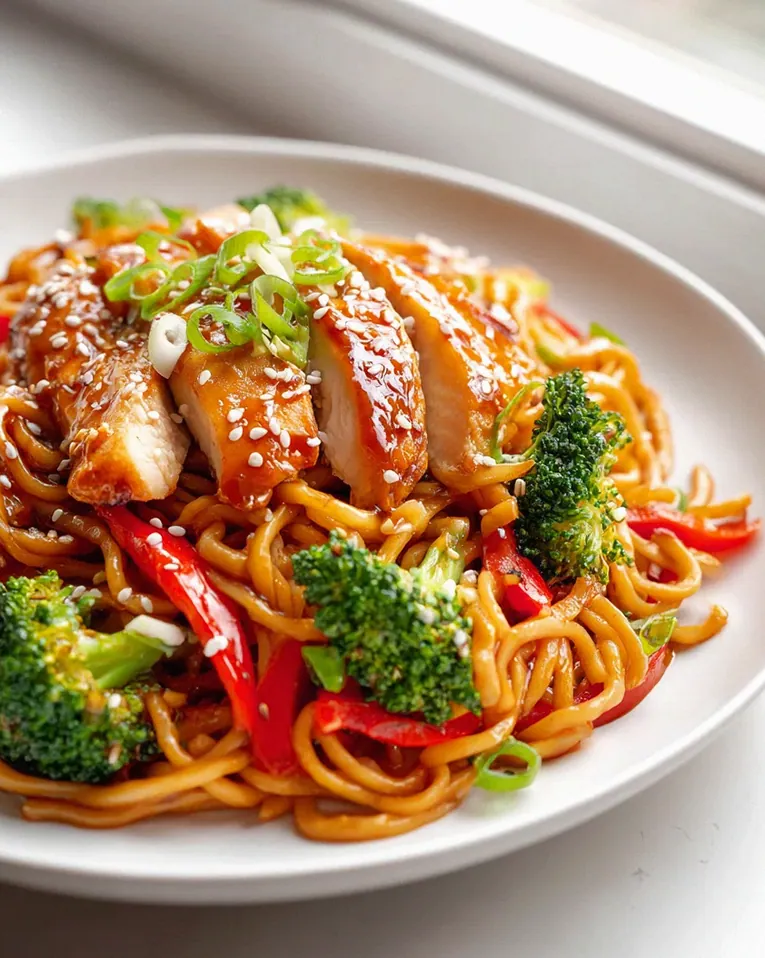 Sticky Garlic Chicken Noodles – Das ultimative Rezept!