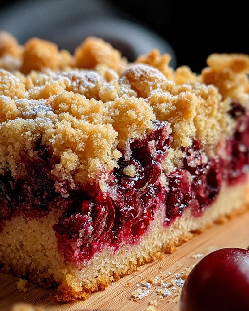 Streuselkuchen mit Kirschen vom Blech – Schritt 2