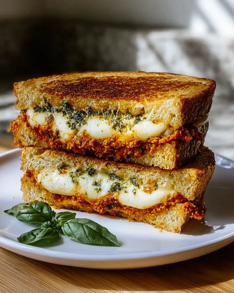 Sun Dried Tomato Pesto Grilled Cheese
