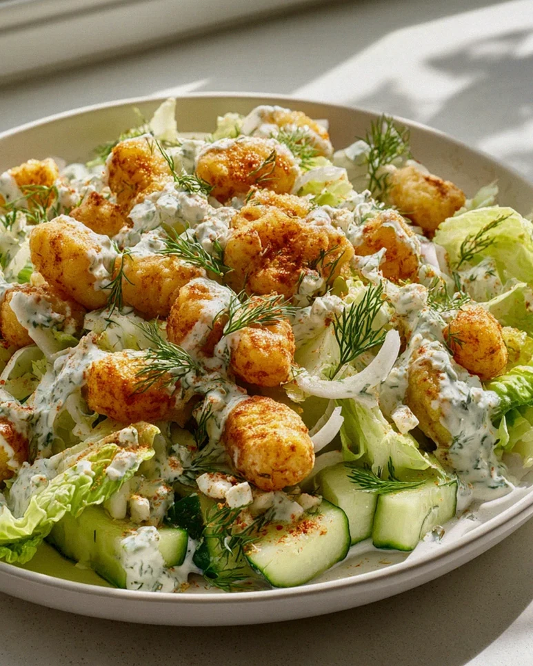 Super knuspriger Gnocchi Salat mit cremigem Joghurt-Dressing – Schritt 2