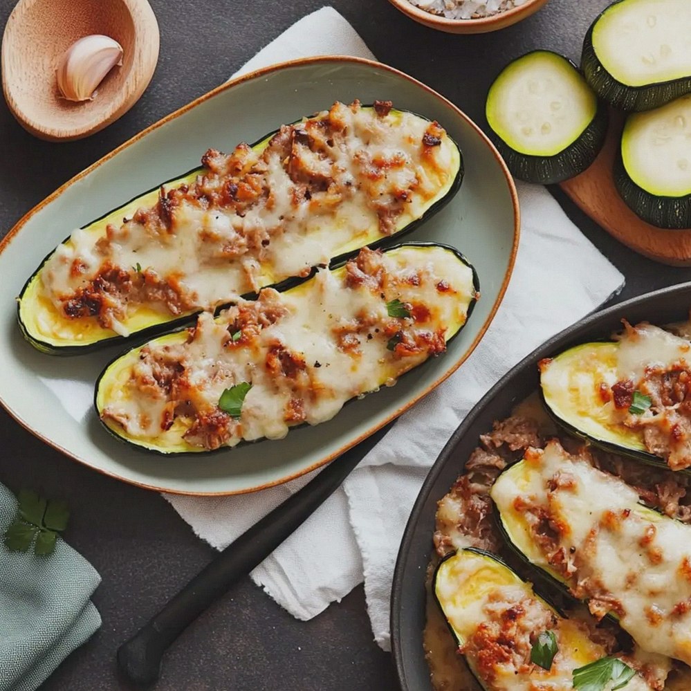 Überbackene Zucchini mit Hackfleisch – Schritt 1