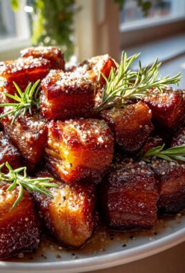 Ultimativ knusprige Rinderbauch Happen: Perfekt gebraten!