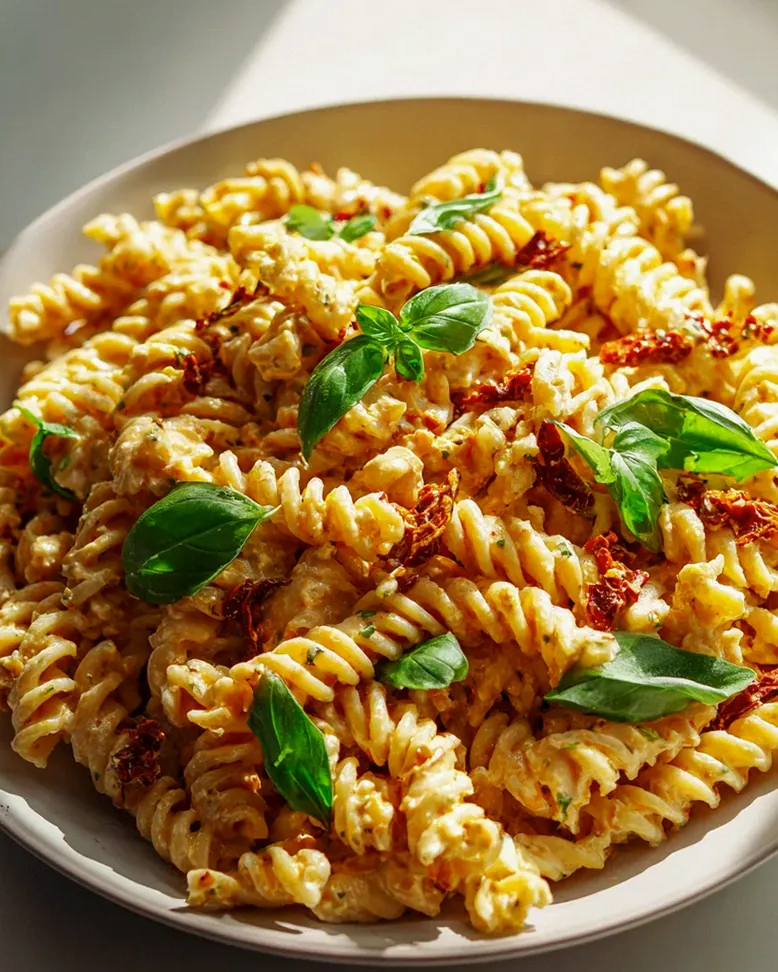 Vegane Cremige Pasta mit Getrockneten Tomaten – Einfach Lecker