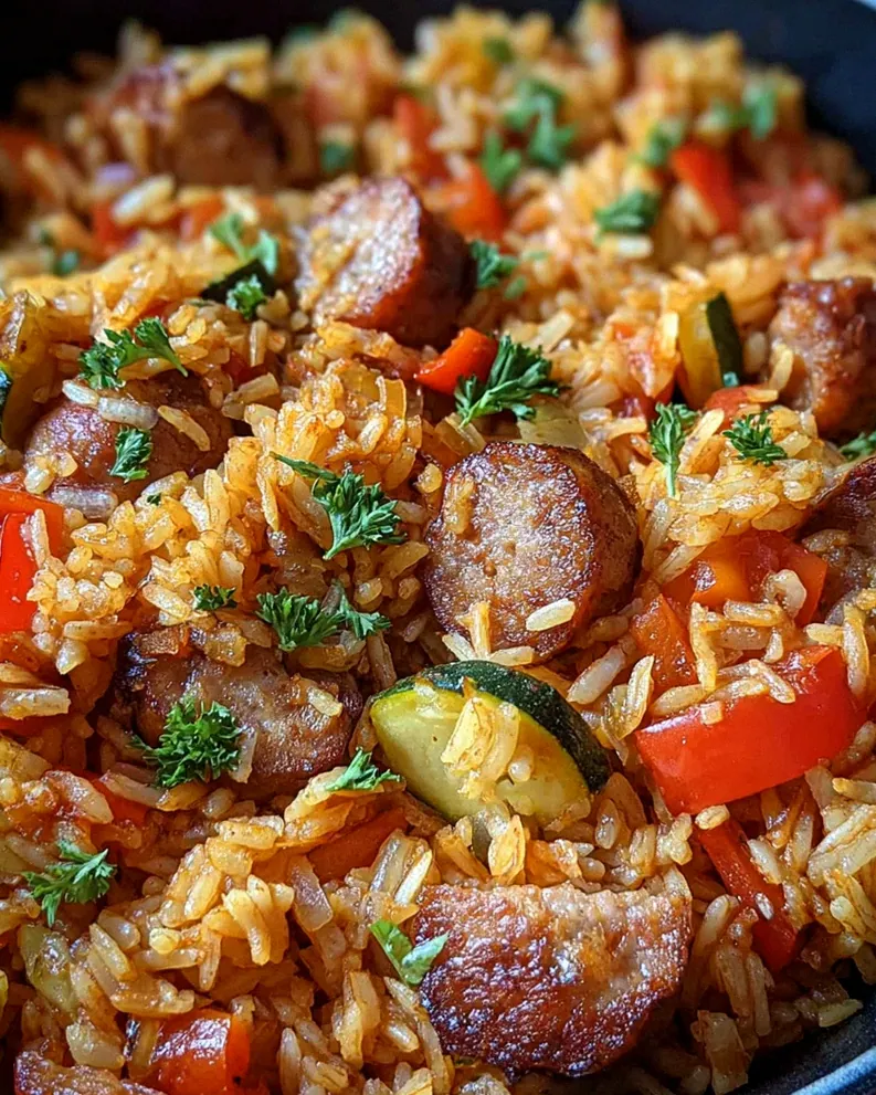Wurst Reis Pfanne – Schritt 1