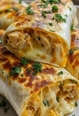 Zartschmelzende Käse-Knoblauch Hähnchen Wraps