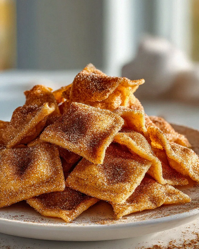 Zimtige Pasta Chips – Schritt 1