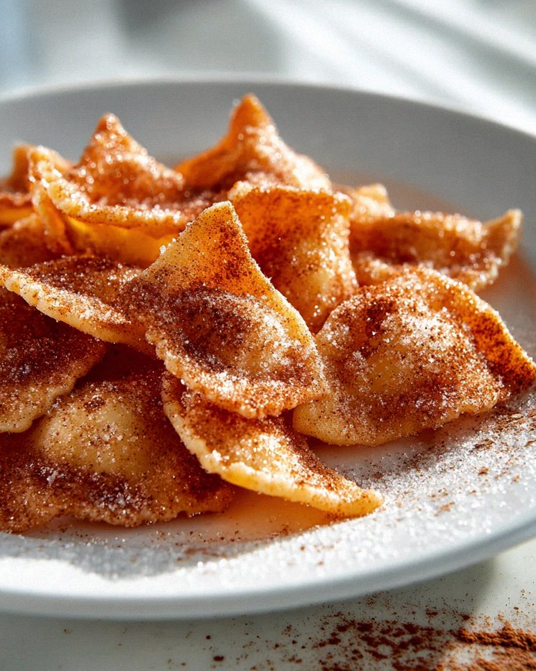 Zimtige Pasta Chips – Schritt 2