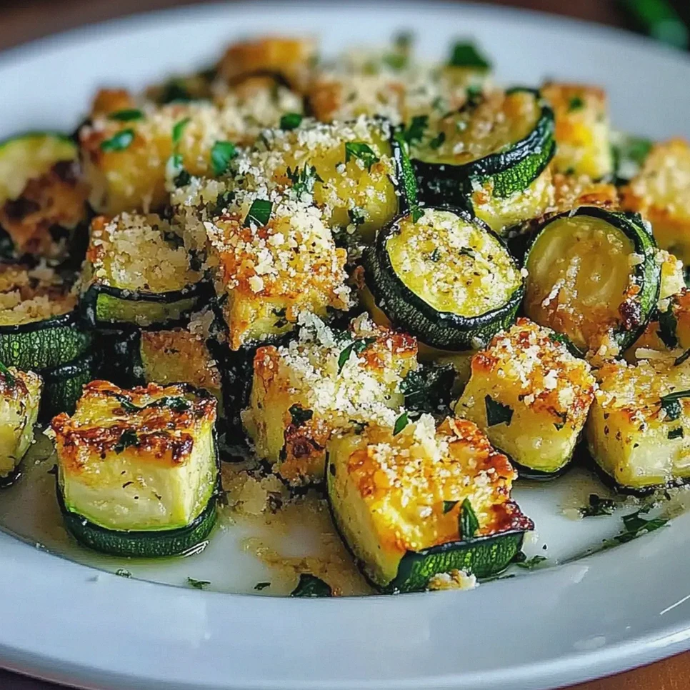 Zucchini geröstet mit Knoblauch Parmesan genießen – Schritt 1