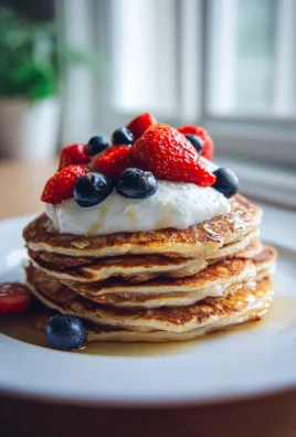Zuckerfreie Quark Haferflocken Pancakes: Gesund & Einfach